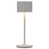 Lampe de table sans fil FAROL MINI 19,5 cm, LED, blanc, gris satélite, Blomus