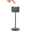Lampe de table sans fil FAROL MINI 19,5 cm, LED, gunmetal, aluminium, Blomus