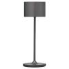 Lampe de table sans fil FAROL MINI 19,5 cm, LED, gunmetal, aluminium, Blomus