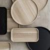 Plateau de service OKU 27,5 cm, noir, bois, Blomus