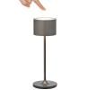 Lampe de table sans fil FAROL MINI 19,5 cm, LED, métal brûlé, aluminium, Blomus