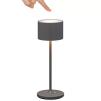 Lampe de table sans fil FAROL MINI 19,5 cm, LED, gris chaud, aluminium, Blomus