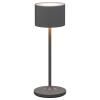 Lampe de table sans fil FAROL MINI 19,5 cm, LED, gris chaud, aluminium, Blomus