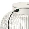 Lampe de table sans fil LITO M 30,5 cm, LED, gris soie, acier, Blomus