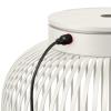 Lampe de table sans fil LITO M 30,5 cm, LED, gris soie, acier, Blomus