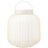 Lampe de table sans fil LITO M 30,5 cm, LED, gris soie, acier, Blomus