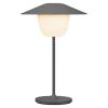 Lampe de table sans fil ANI MINI 21 cm, LED, gris chaud, aluminium, Blomus