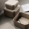 Boîte de stockage REDO 23,5 x 12 cm, set de 2 pc, marron, papier, Blomus