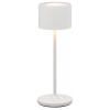 Lampe de table sans fil FAROL MINI 19,5 cm, LED, blanc, aluminium, Blomus