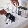 Verre porte brosse à dent EASYSTORE LUXE 70581 argent, acier inoxydable, Joseph Joseph
