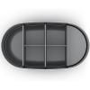 Verre porte brosse à dent EASYSTORE LUXE 70581 argent, acier inoxydable, Joseph Joseph