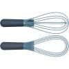 Fouet TWIST 981000 29 cm, pliable, bleu, silicone, Joseph Joseph