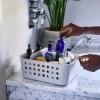 Boîte de rangement salle de bain EASYSTORE 70587 35 cm, écru, plastique, Joseph Joseph