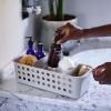 Boîte de rangement salle de bain EASYSTORE 70586 40 cm, écru, plastique, Joseph Joseph