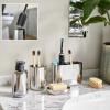 Verre porte brosse à dent EASYSTORE LUXE 70580, argent, acier inoxidable, Joseph Joseph