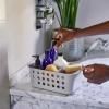 Boîte de rangement salle de bain EASYSTORE 70585 29 cm, écru, plastique, Joseph Joseph