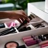 Rangement maquillage VIVA 75010, set de 12 pc, crème, plastique, Joseph Joseph