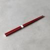 Baguettes 22,5 cm, foncé rouge / blanc, bambou, MIJ