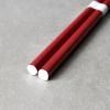 Baguettes 22,5 cm, foncé rouge / blanc, bambou, MIJ