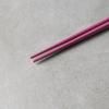 Baguettes 22,5 cm, prune / blanc, bambou, MIJ