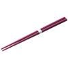 Baguettes 22,5 cm, prune / blanc, bambou, MIJ