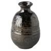 Bouteille de sake 350 ml, noir, céramique, MIJ