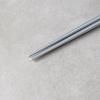 Baguettes 22,5 cm, argent / blanc, bambou, MIJ