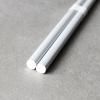 Baguettes 22,5 cm, gris / blanc, bambou, MIJ