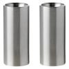 Set salière et poivrier ARNE JACOBSEN, set de 2 pc, argent, acier inoxydable, Stelton