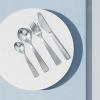 Cuillère à café MAYA 12 cm, set de 6 pc, argent, acier inoxidable, Stelton
