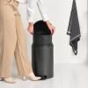Poubelle à pédale NEWICON 20 l, gris confidentiel, acier, Brabantia