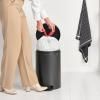 Poubelle à pédale NEWICON 20 l, gris confidentiel, acier, Brabantia