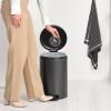 Poubelle à pédale NEWICON 20 l, gris confidentiel, acier, Brabantia