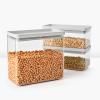 Boîte de conservation pour aliments TASTY PLUS, set de 3 pc, basses, gris clair, Brabantia