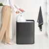 Poubelle à couvercle tactile BO TOUCH BIN 2x 30 l, gris foncé, acier, Brabantia