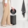Poubelle à pédale NEWICON 12 l, gris confidentiel, acier, Brabantia