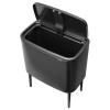 Poubelle à couvercle tactile BO TOUCH BIN 36 l, gris confidentiel, acier, Brabantia