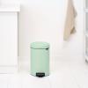 Poubelle à pédale NEWICON 12 l, vert jade, acier, Brabantia