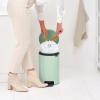 Poubelle à pédale NEWICON 12 l, vert jade, acier, Brabantia