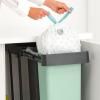 Poubelle encastrable SORT & GO 2x 30 l, gris foncé / vert jade, plast, Brabantia