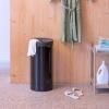 Bac à linge 35 l, noir mat, acier, Brabantia