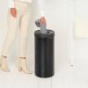 Bac à linge 35 l, noir mat, acier, Brabantia