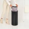 Bac à linge 35 l, noir mat, acier, Brabantia