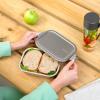 Lunchbox MAKE & TAKE 1,1 l, argent, acier inoxydable, Brabantia