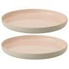 Assiette de petit-déjeuner EMMA 19 cm, set de 2 pc, rose, grès, Stelton
