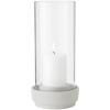 Bougeoir HURRICANE 24 cm, sable, grès, Stelton