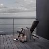 Bougeoir HURRICANE 28 cm, noir, grès, Stelton