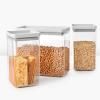 Boîte de conservation pour aliments TASTY PLUS, set de 3 pc, hautes, gris clair, Brabantia