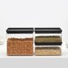 Boîte de conservation pour aliments TASTY PLUS, set de 3 pc, basses, gris foncé, Brabantia