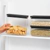 Boîte de conservation pour aliments TASTY PLUS, set de 3 pc, basses, gris foncé, Brabantia